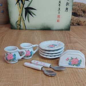 Floral Miniature Tea Set for Kids